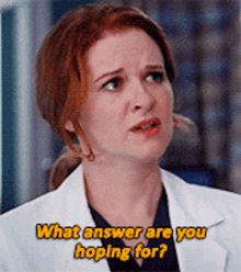 Greys Anatomy April Kepner GIF - Greys Anatomy April Kepner What Answer Are You Hoping For GIFs