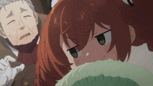 a man and a girl are standing next to each other in a cartoon
