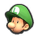 Baby Luigi Icon Sticker - Baby Luigi Icon Mario Kart Stickers