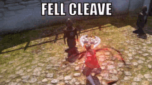 Fell Cleave Final Fantasy14 GIF - Fell Cleave Final Fantasy14 Warrior GIFs