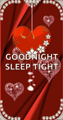 Goodnight Sleep Tight GIF - Goodnight Sleep Tight Hearts GIFs