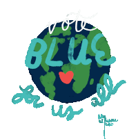 Vote Vote Blue Sticker - Vote Vote Blue Voter Stickers
