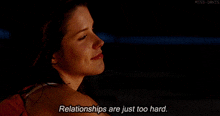 Sophia Bush Relationships Are Just Too Hard GIF - Sophia Bush Relationships Are Just Too Hard Hard GIFs
