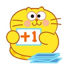 Cute Fat Sticker - Cute Fat Kitty Stickers