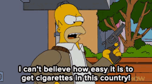 Gun Control GIF - Homer Simpson Easy To Get A Cigarette The Simpsons GIFs
