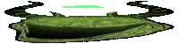 a pixel art of a green carpet with horns on it .