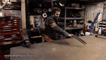 Electrified Wolverine Claws GIF - Hacksmith Hacksmith You Tube Hacksmith Gifs GIFs