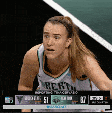 a female basketball player from the golden state basketball team