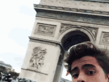 frenchdan france champelysees selfie man