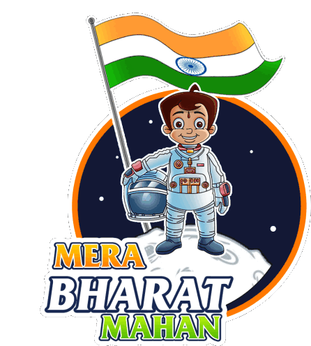 Mera Bharat Mahan Chhota Bheem Sticker - Mera Bharat Mahan Chhota Bheem मेराभारतमहान Stickers