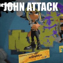 a video game character named john attack is shown