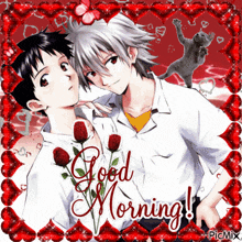 Kawoshin Good Morning GIF - Kawoshin Good Morning Evangelion GIFs