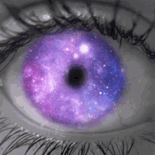 Download Anime Girl Galaxy Eye Closeup Wallpaper  Wallpaperscom