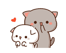 petting couple cute sweet heart