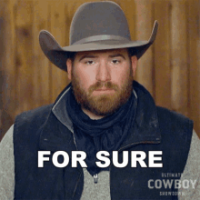 For Sure Keaton Barger GIF - For Sure Keaton Barger Ultimate Cowboy Showdown GIFs