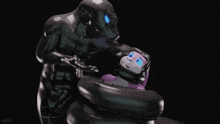 a statue of a man and a woman with the word w9h on the bottom