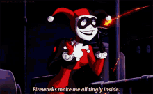 Fireworks Make Me All Tingly Inside Happy GIF - Fireworks Make Me All Tingly Inside Happy Delighted GIFs