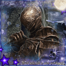 a picture of a knight with the words wish you all a nice week on it