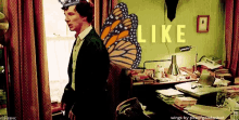 Sherlock Like A Fairy GIF - Sherlock Like A Fairy Benedict Cumberbatch GIFs