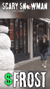 Frost Scary Snowman GIF - Frost Scary Snowman Fight GIFs