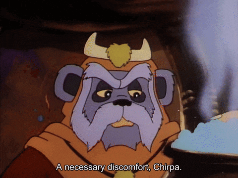 Logray says to Chirpa that this is a necessary discomfort