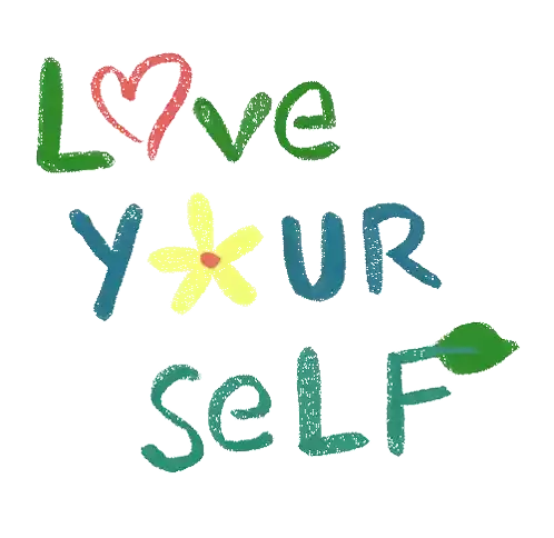 Teajikan Love Yourself Sticker - Teajikan Love Yourself Words Stickers