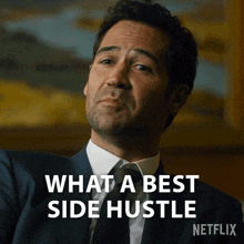 What A Best Side Hustle Mickey Haller GIF - What A Best Side Hustle Mickey Haller The Lincoln Lawyer GIFs