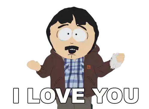 I Love You Randy Marsh Sticker - I Love You Randy Marsh South Park Stickers