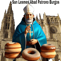 San Lesmes Abad Patrono De Burgos Rosco Sticker