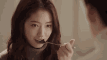 Eating Looking At Your Crush GIF - Eating Looking At Your Crush Eating Together GIFs