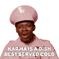 Karma Is A Dish Best Served Cold Luxx Noir London Sticker - Karma Is A Dish Best Served Cold Luxx Noir London Rupaul’s Drag Race Stickers