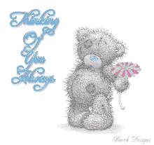 Tatty Teddy Thinking Flower GIF - Tatty Teddy Thinking Flower Sparkle GIFs