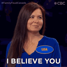 I Believe You Lisa GIF - I Believe You Lisa Family Feud Canada GIFs