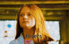 Ginny Ginny Ginny Losers GIF - Ginny Ginny Ginny Losers Harry Potter GIFs