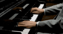 piano hands musician playing