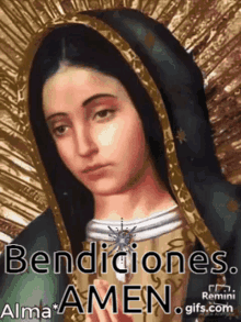 Bendiciones Amen Virgen De Guadalupe GIF