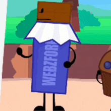 a cartoon character is dressed as a webzfork pencil
