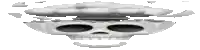 a pixel art of a skull with a cloud above it .