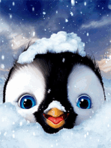 ευχαριστώ Penguin GIF - ευχαριστώ Penguin Snow GIFs