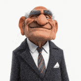 a cartoon character in a suit and tie