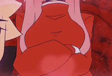 a close up of a cartoon character 's belly