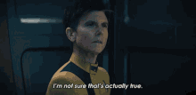 Im Not Sure Thats Actually True Jett Reno GIF - Im Not Sure Thats Actually True Jett Reno Star Trek Discovery GIFs