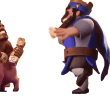 magic hog rider blue king clash royale become strong