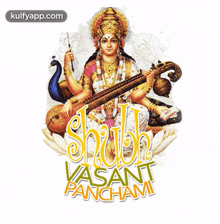 Shubh Vasant Panchami.Gif GIF - Shubh Vasant Panchami Goddesssaraswathi Bless You GIFs