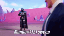 Mando Sweep Mandalorian GIF - Mando Sweep Mandalorian Fortnite GIFs