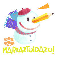 Snow Draw Sticker - Snow Draw Snowman Stickers