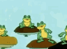 лягушка союзмультфильм встречать привет радость GIF - Frog Traveller Soviet Cartoon GIFs