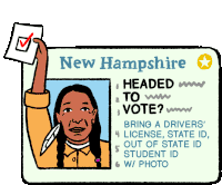 Vote Election Season Sticker - Vote Election Season New Hampshire Election Stickers