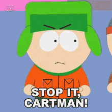 Stop It Cartman Kyle Broflovski GIF