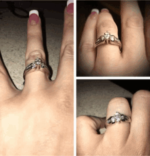 engaged diamond ring i do ring